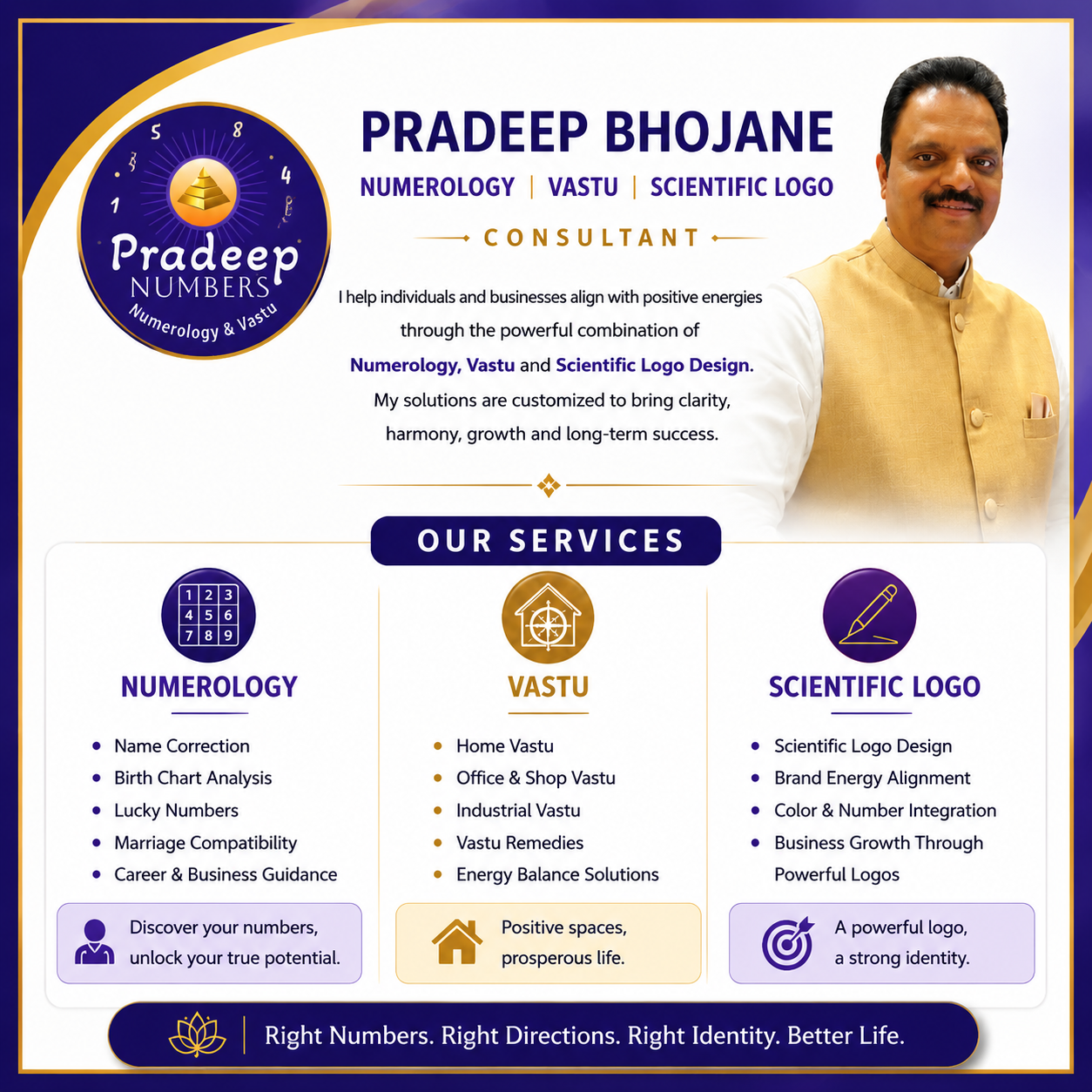 Pradeep Numbers logo